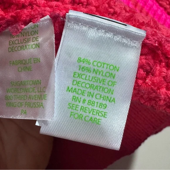 💗 Lilly Pulitzer Textured Knit Cardigan Pink XL - Picture 6 of 8